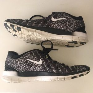 Nike Free TR Fit 5 Black White Leopard Sneaker